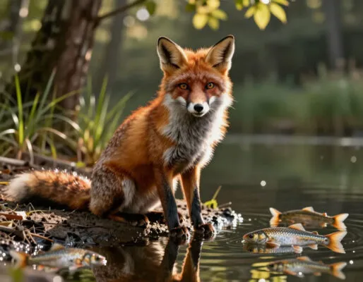 Сказка о хитрости: «Лиса и Пруд» для детей 5 лет