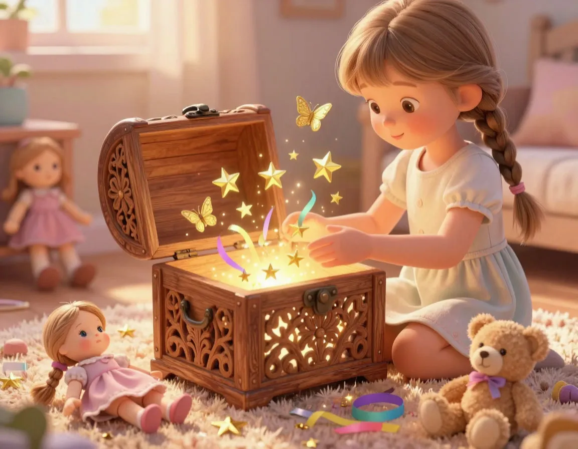 «Сундучок волшебных историй» Читать бесплатно сборник из 15 стихов-историй для девочек 6–7 лет