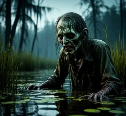 Читать страшилки на ночь Смертельное болото и дедушка-карлик