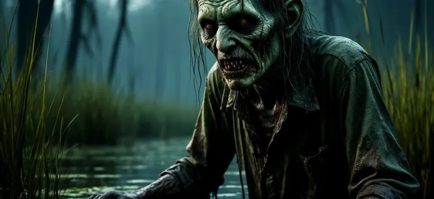 Читать страшилки на ночь Смертельное болото и дедушка-карлик