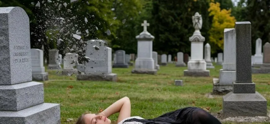 Самому страшно читать Гранитный осколок (21+) Истории про кладбище