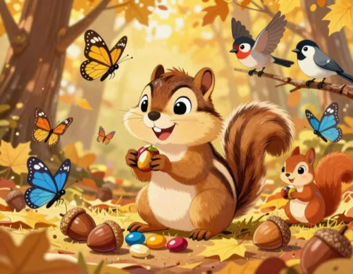 Сказка о щедрости: «Бурундук и Орехи» Для детей 5-7 лет