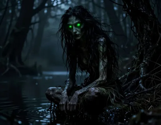 Топ-10 страшных хоррор‑историй про кикимору, живущую в лесу Читать мини-легенды перед сном