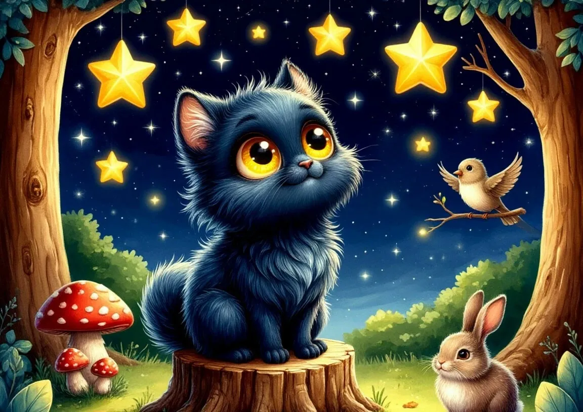 Сказки на ночь для детей 3 лет "Звёздный котёнок"