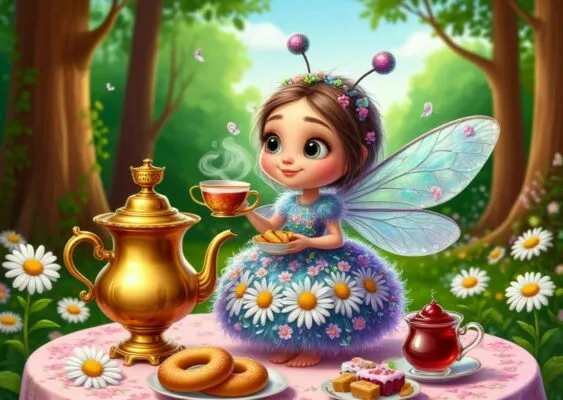 Сказка для детей 3-4 лет Муха Клава и волшебный чай