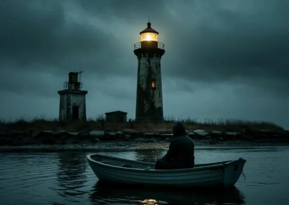 Читать страшный ужастик на ночь «Тени старого маяка»