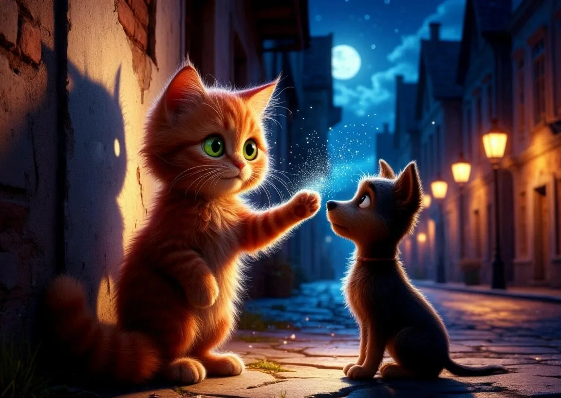 «Секрет говорящих теней» Фанфик по мотивам мультсериала «Кот Басик» (2022)