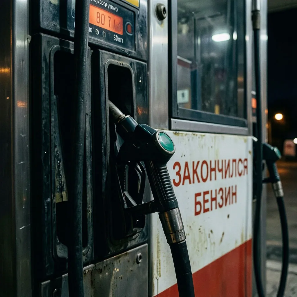 Бензин закончился на заправке в неподходящий момент