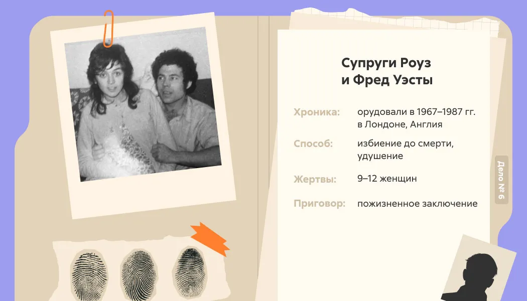 Преступления Фреда и Роуз Уэст раскрыты