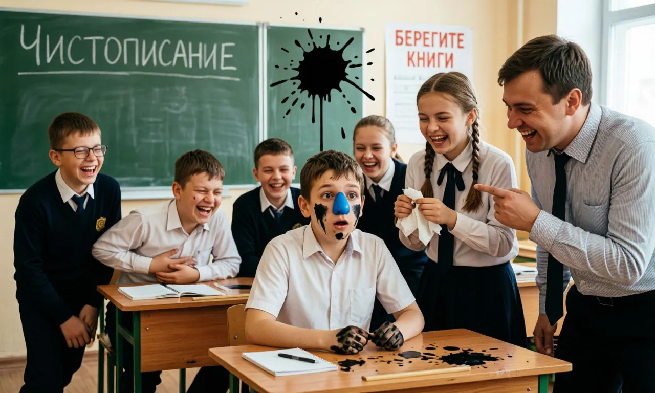 Синий нос в школе