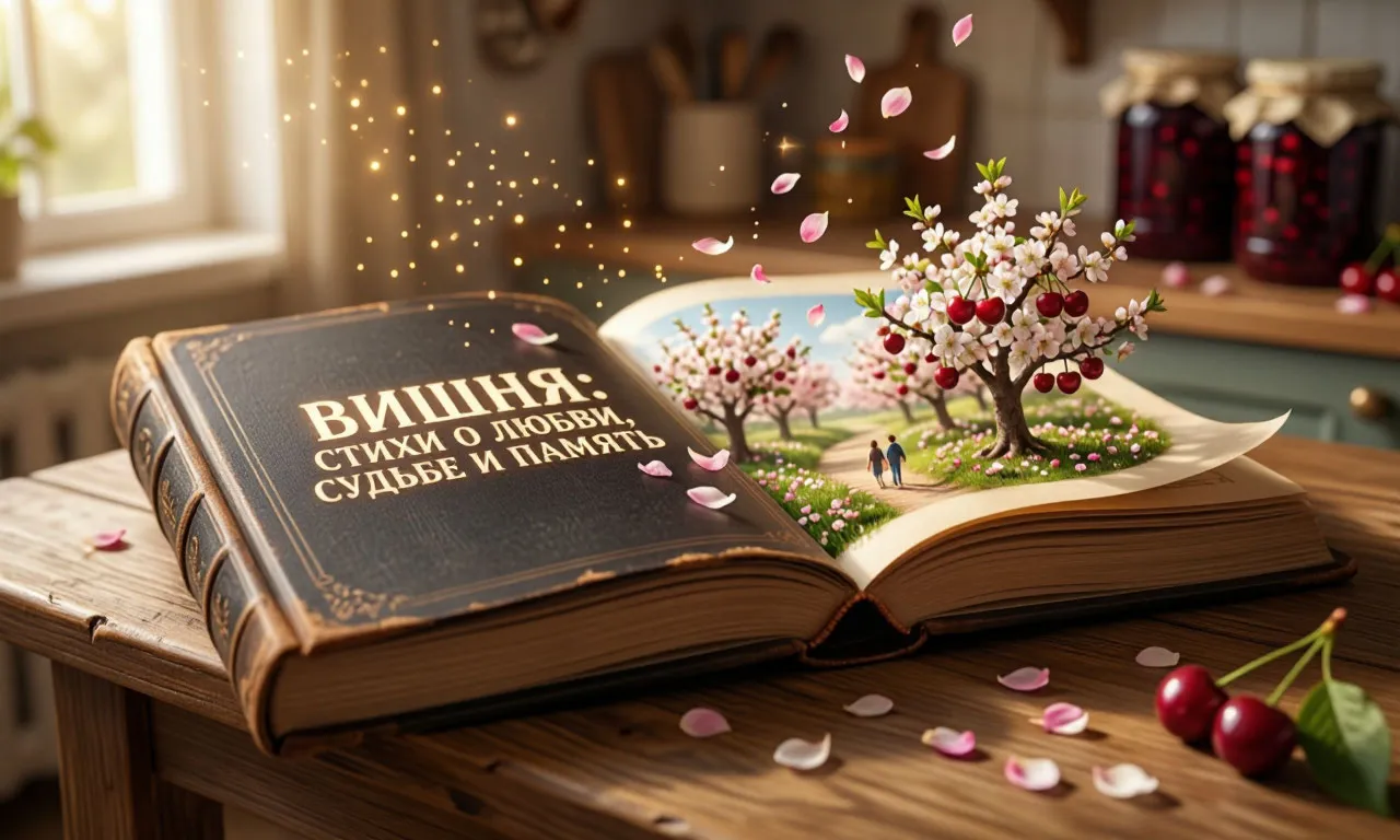Вишня: стихи о любви судьбе и памяти