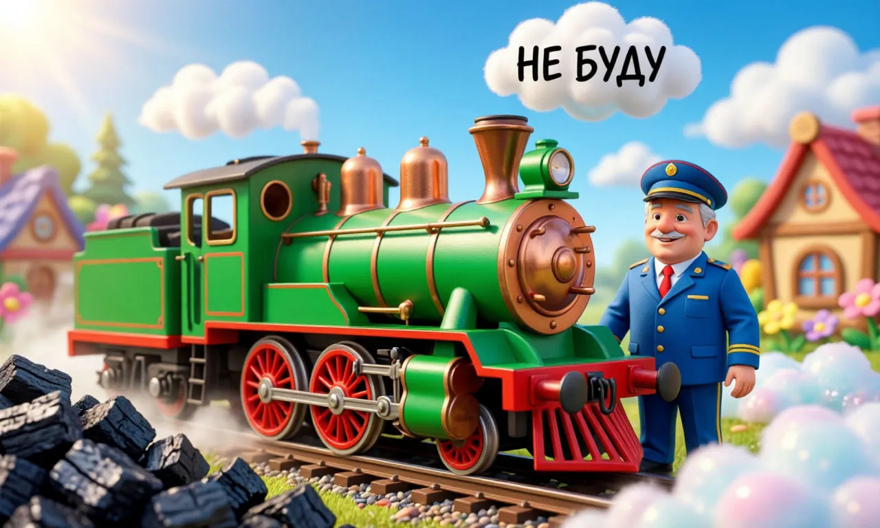 Сказка про упрямый паровозик