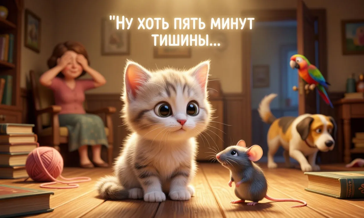 Как Котёнок Пушок научился слышать тишину