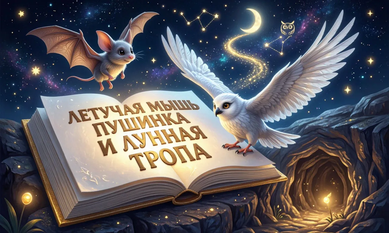 Летучая мышь Пушинка и лунная тропа