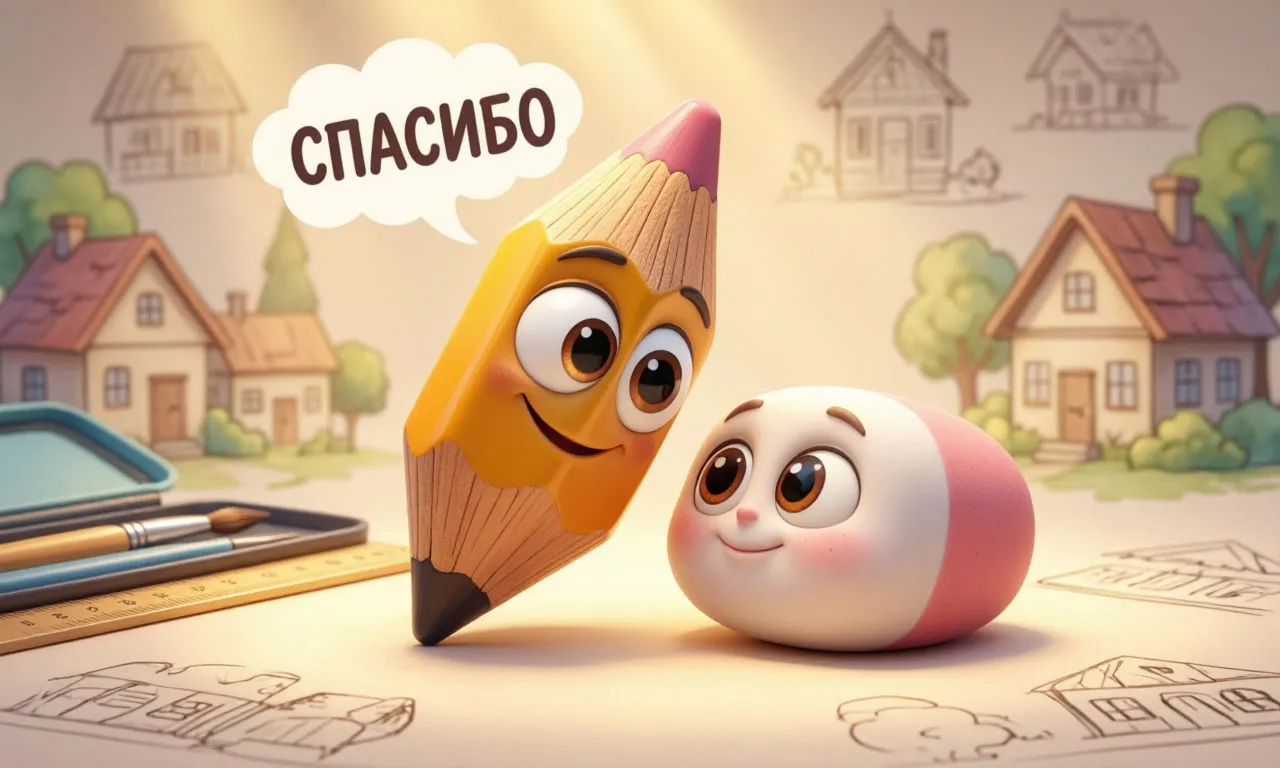 Почему карандаш поделился ластиком