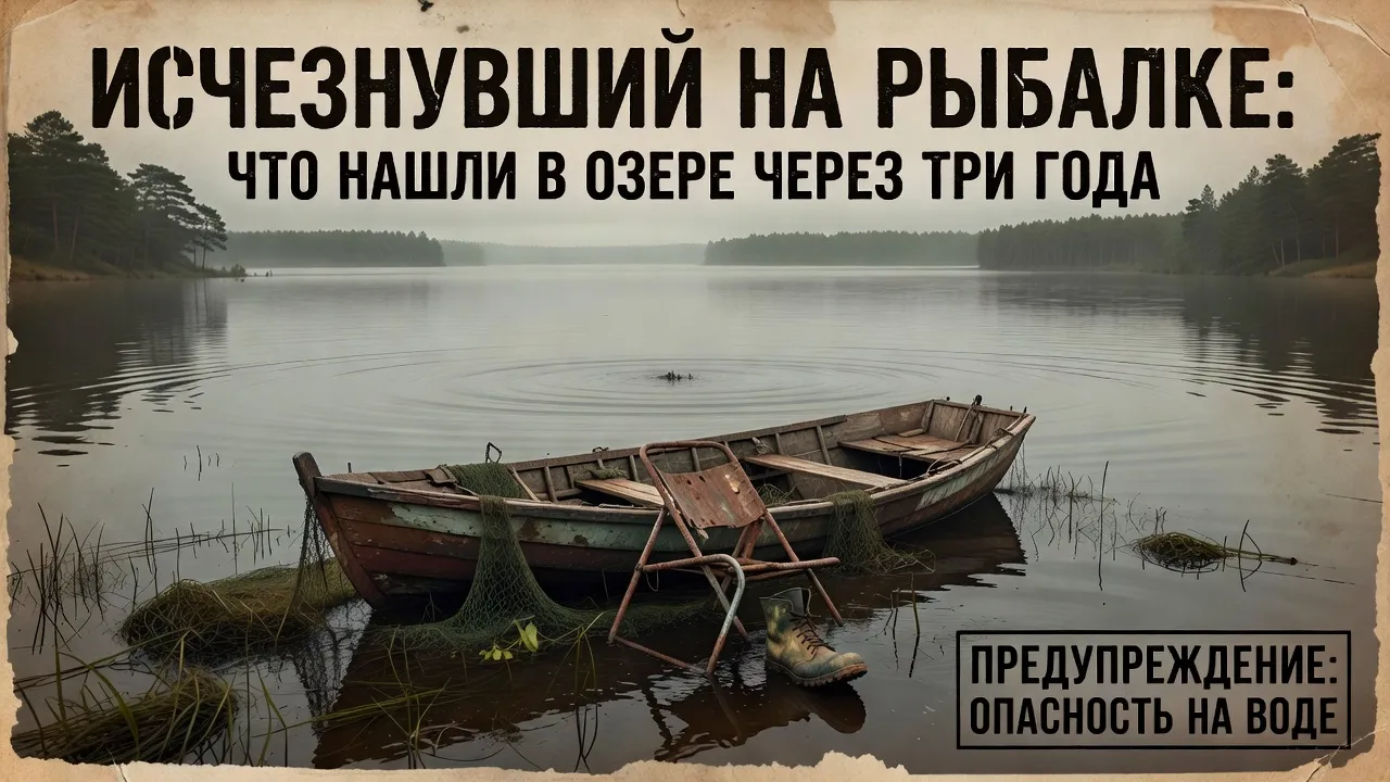 Пропавший на рыбалке найден в озере через три года