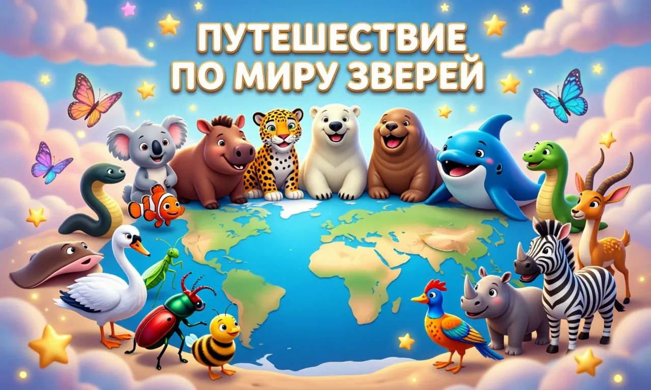 Путешествие по миру зверей Новые 20 сказок для детей 5 лет