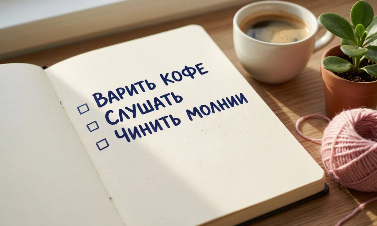 Список того, что я умею Роман о самооценке