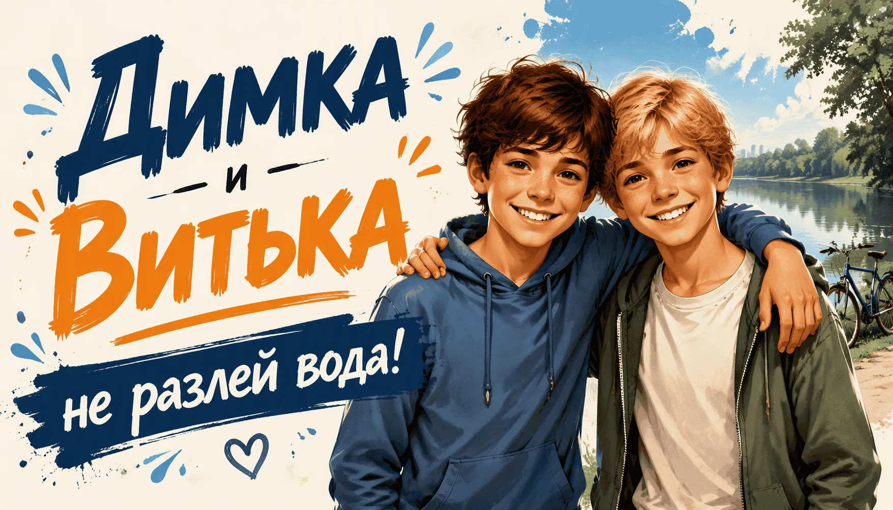 Димка и Витька — не разлей вода!