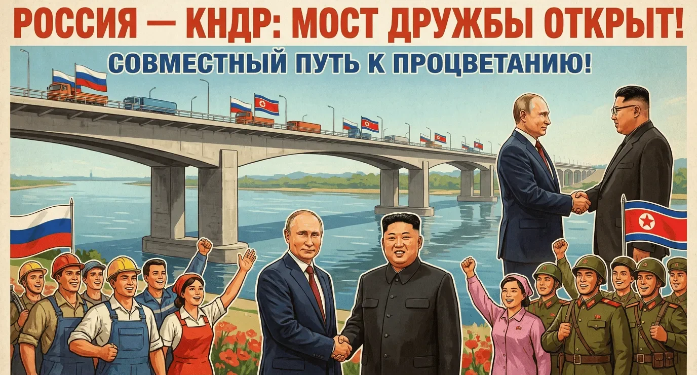 Россия и КНДР открыли первый автомобильный мост через Туманную