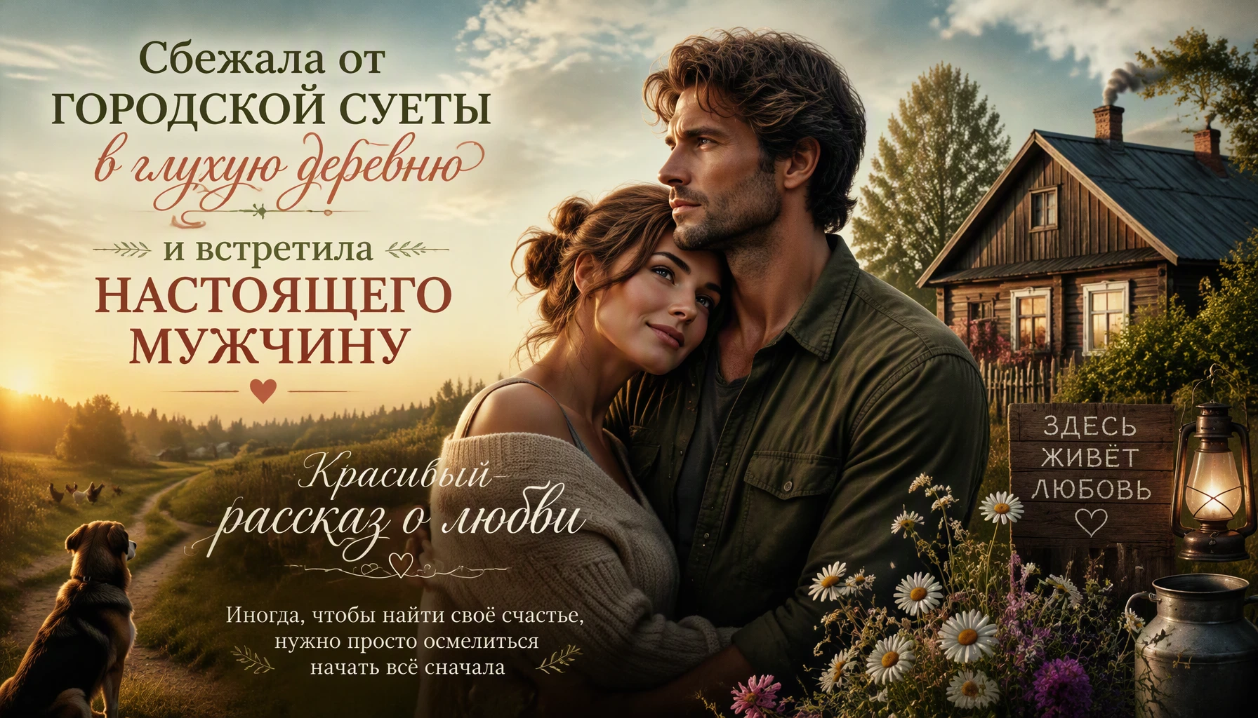 Сбежала от городской суеты в глухую деревню и встретила настоящего мужчину