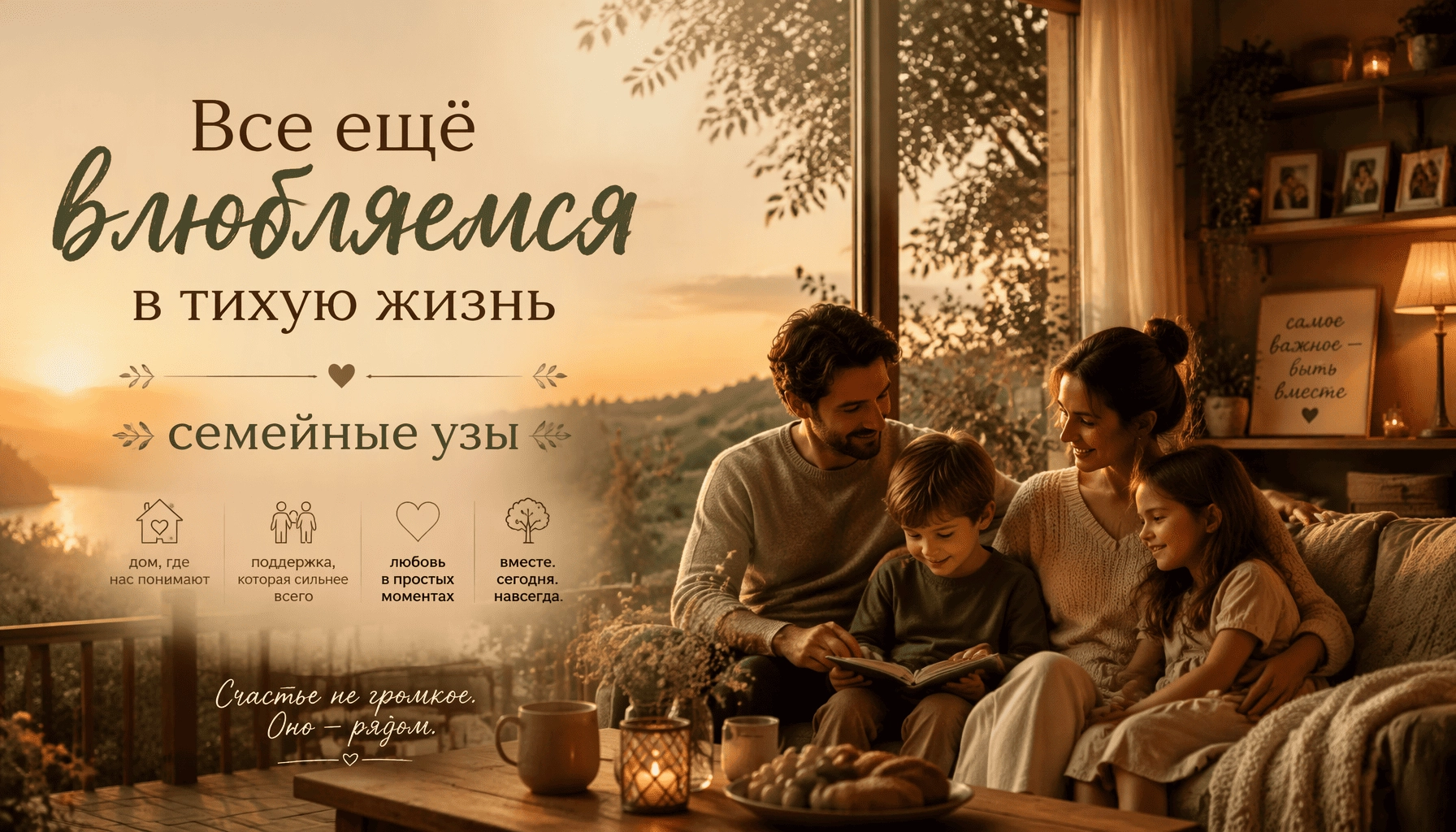 Все ещё влюбляемся в тихую жизнь, семейные узы