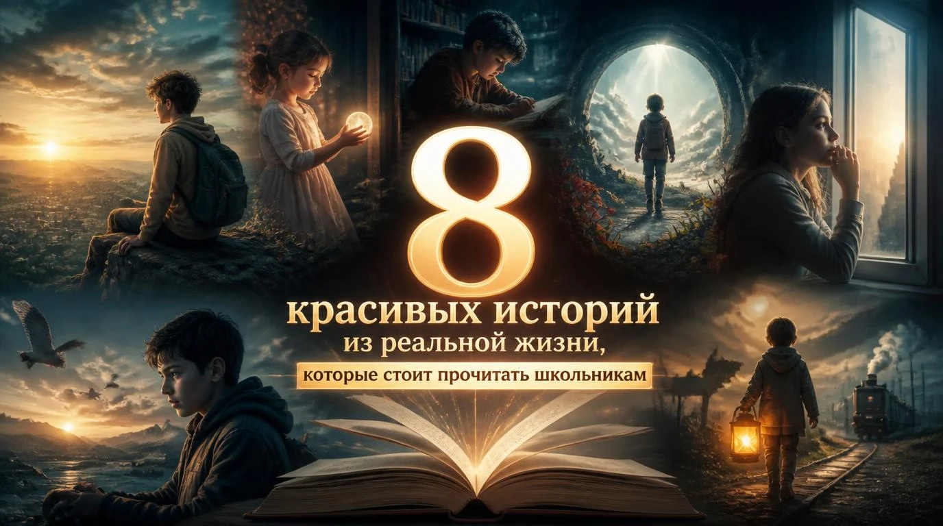 8 красивых историй из реальной жизни, которые стоит прочитать школьникам