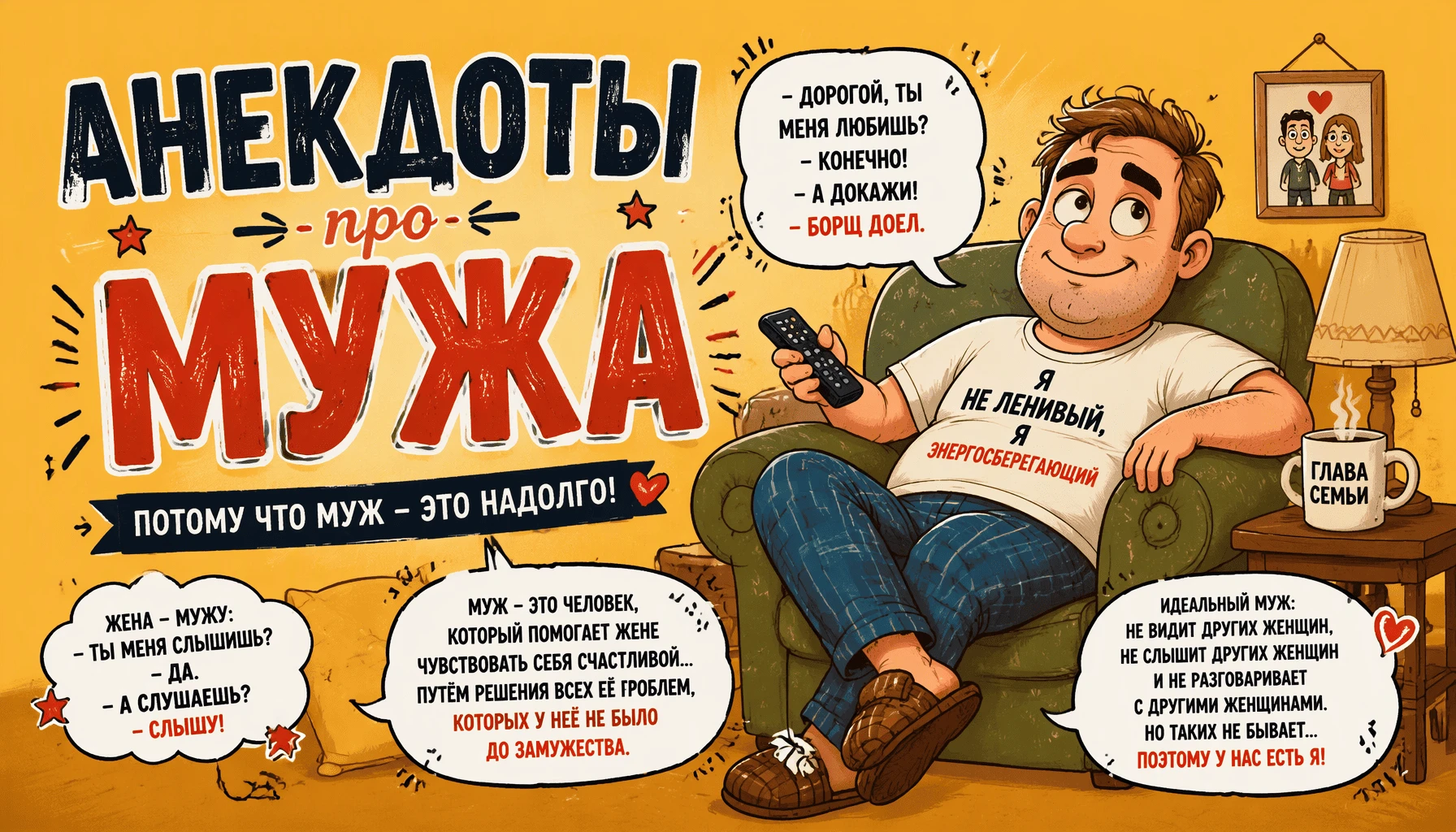 Анекдоты про мужа