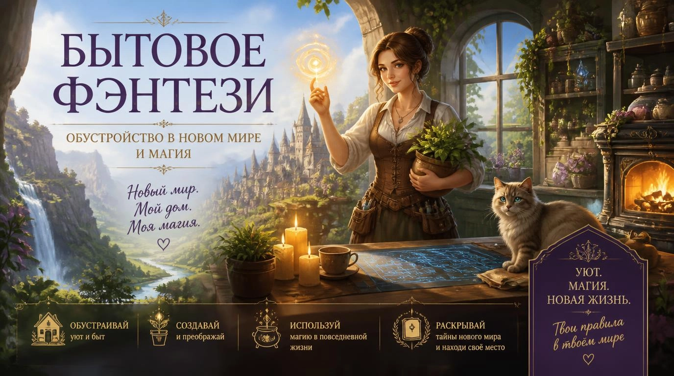 Бытовое фэнтези: обустройство в новом мире и магия