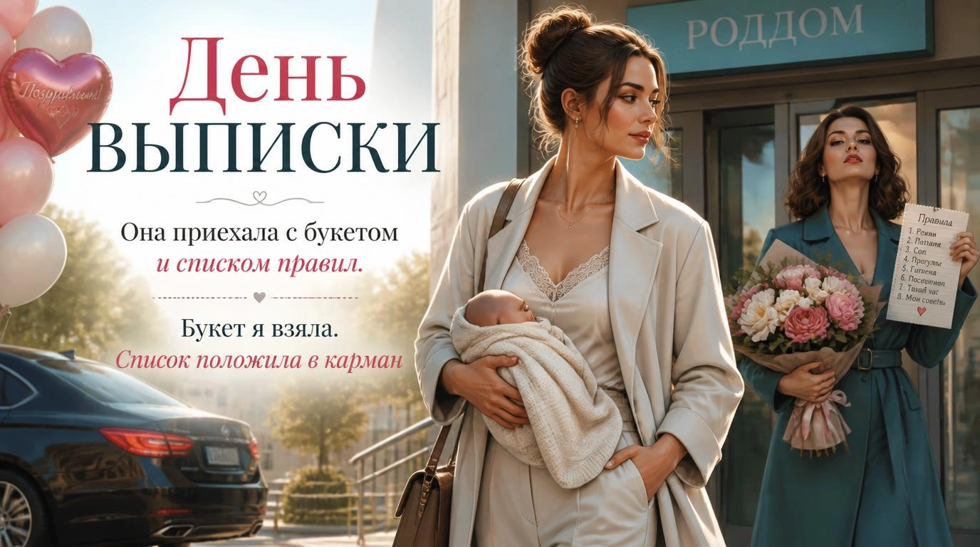 День выписки. Она приехала с букетом и списком правил. Букет я взяла. Список положила в карман