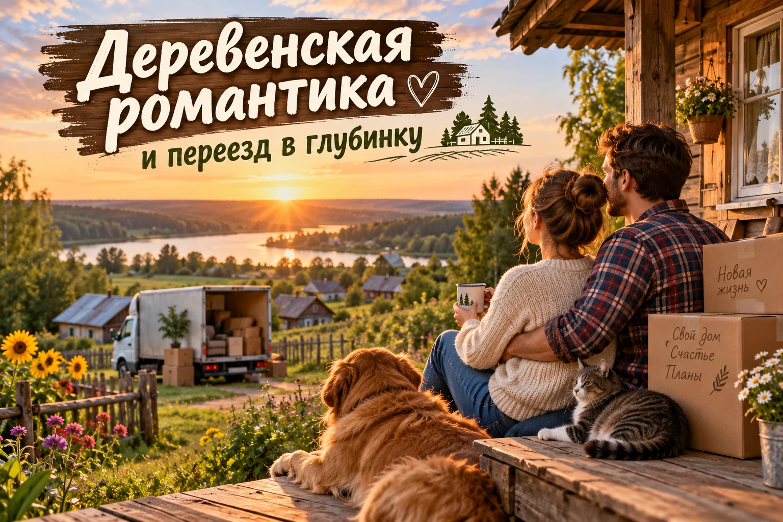 Деревенская романтика, переезд в глубинку