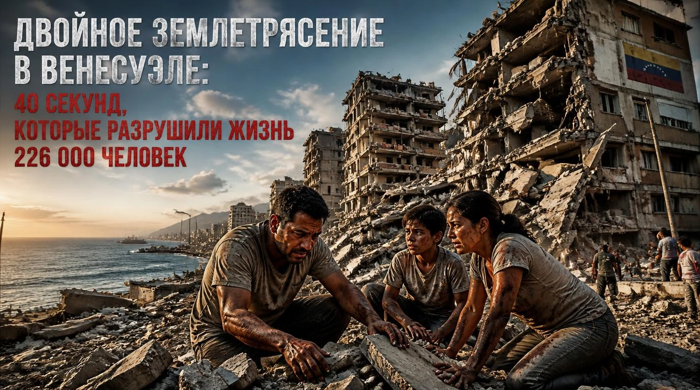 Двойное землетрясение в Венесуэле: 40 секунд, которые разрушили жизнь 226 000 человек
