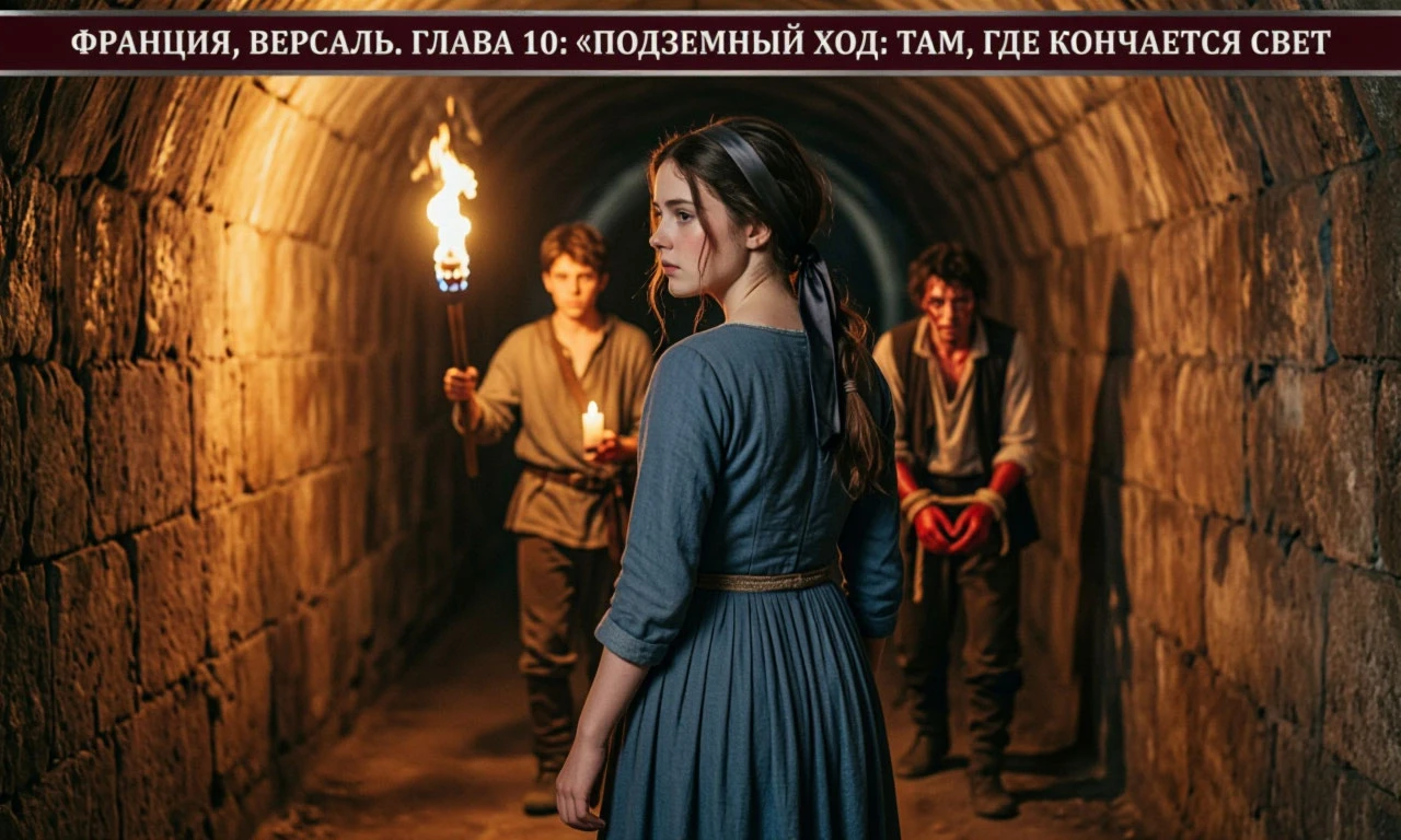 Франция, Версаль. Глава 10: «Подземный ход: там, где кончается свет»
