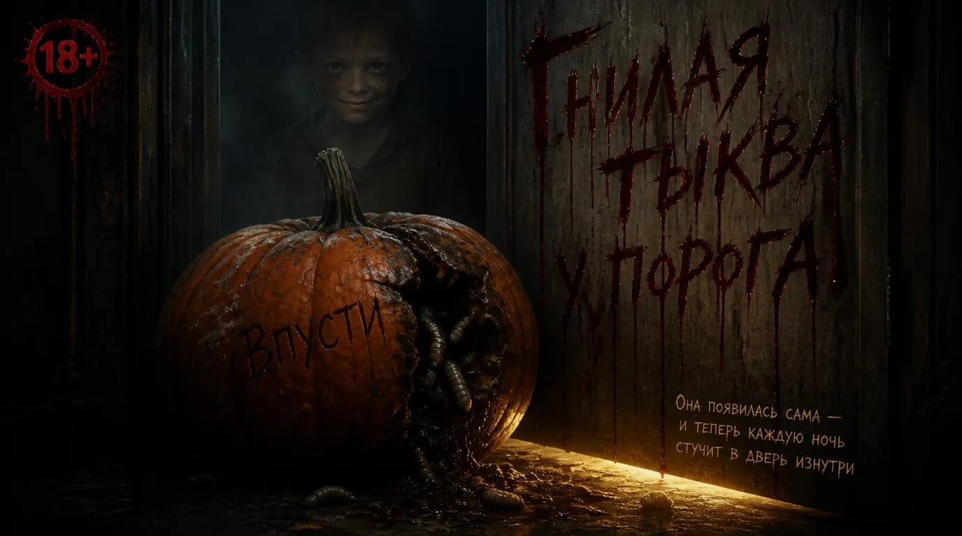 Хэллоуин: гнилая тыква у порога