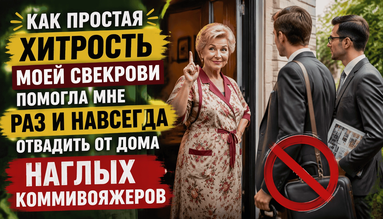 Хитрость моей свекрови помогла мне отвадить от дома наглых коммивояжеров