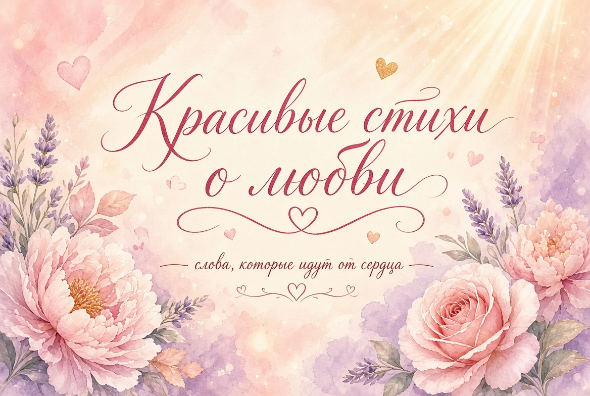 Красивые стихи о любви — слова, которые идут от сердца