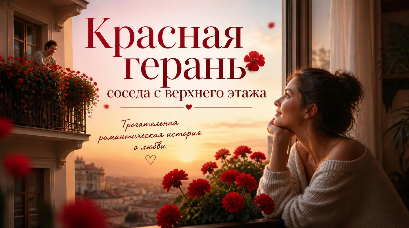Красная герань соседа с верхнего этажа: Трогательный романтическая история о любви