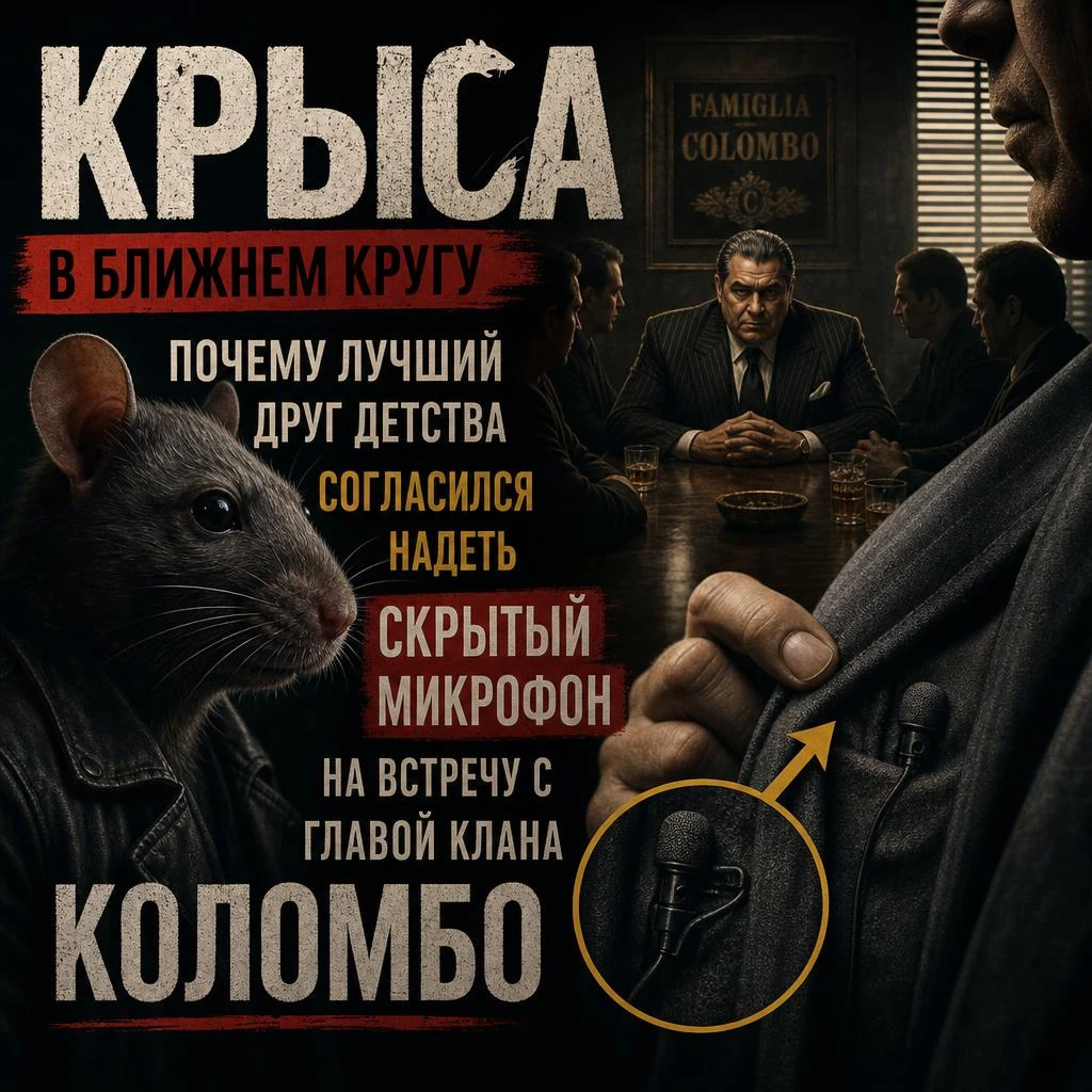 «Крыса» в ближнем кругу: друг согласился надеть скрытый микрофон на встречу с главой Коломбо
