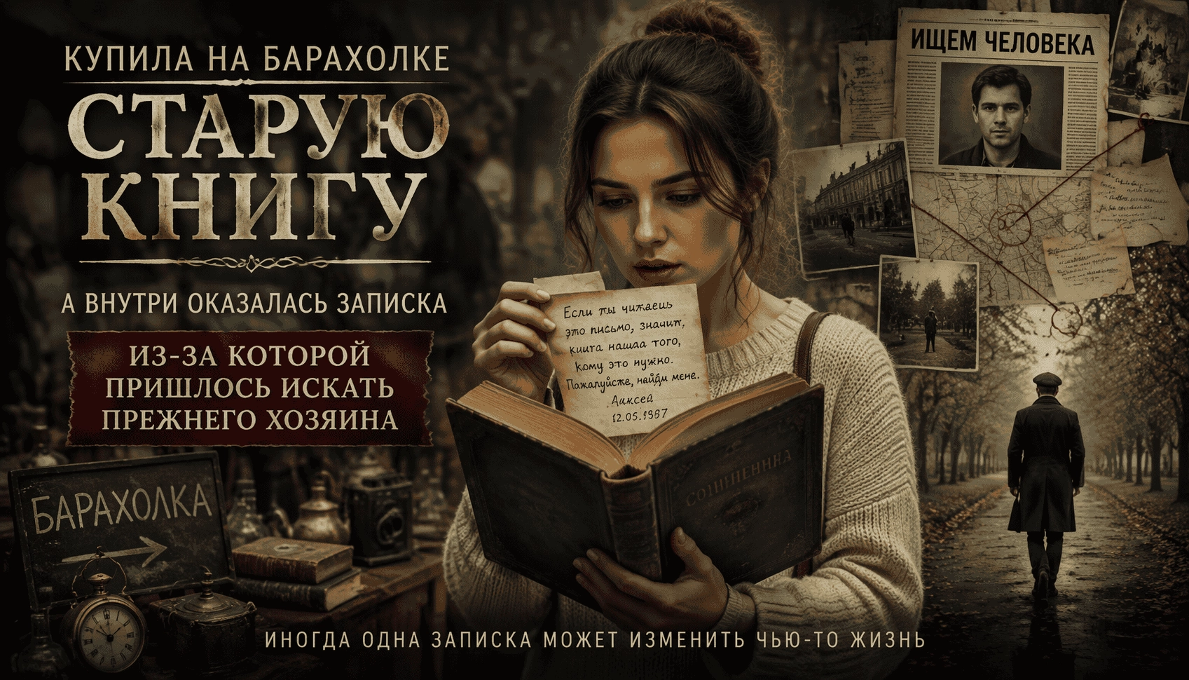 Купила старую книгу, а внутри оказалась записка, из-за которой пришлось искать прежнего хозяина