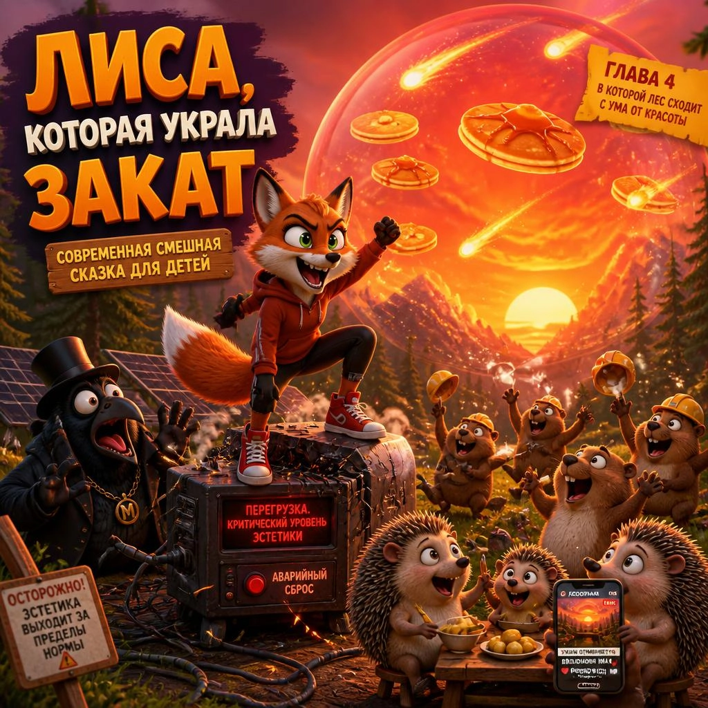 Лиса, которая украла закат: современная смешная сказка для детей