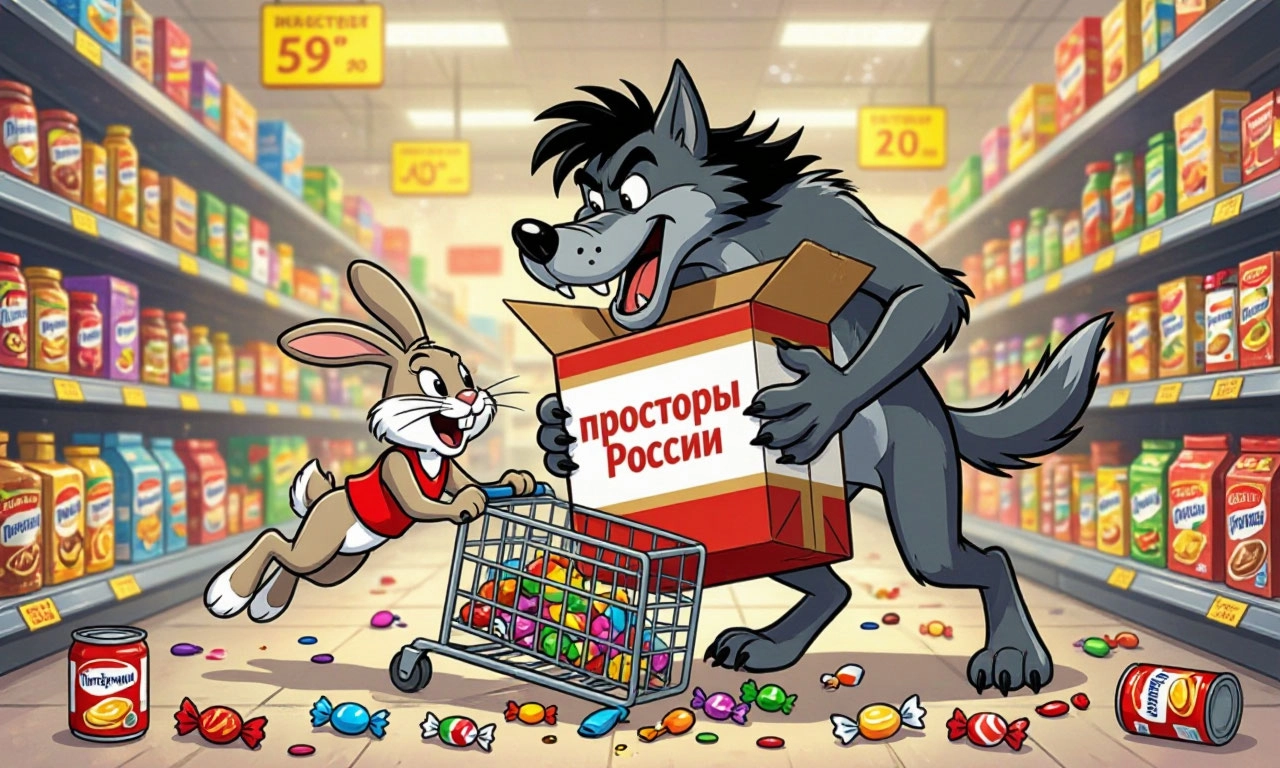 Ну-Погоди! Супермаркетный переполох или Сладкая жизнь в Пятёрочке