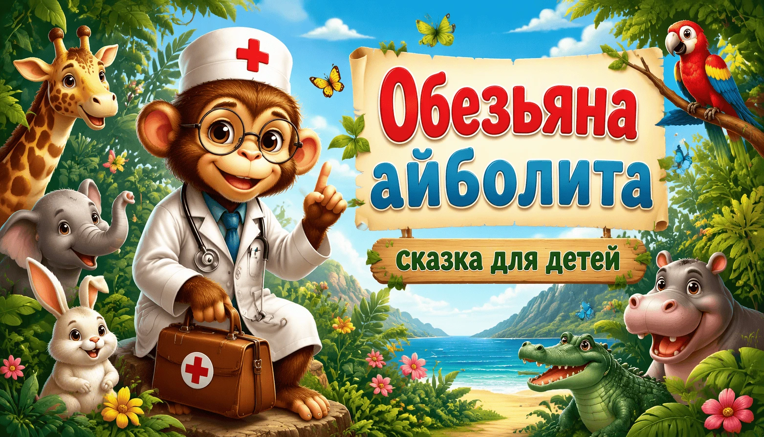 Обезьяна айболита: сказка для детей