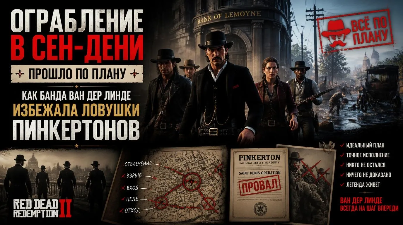 Ограбление в Сен-Дени: как банда Ван дер Линде избежала ловушки Пинкертонов