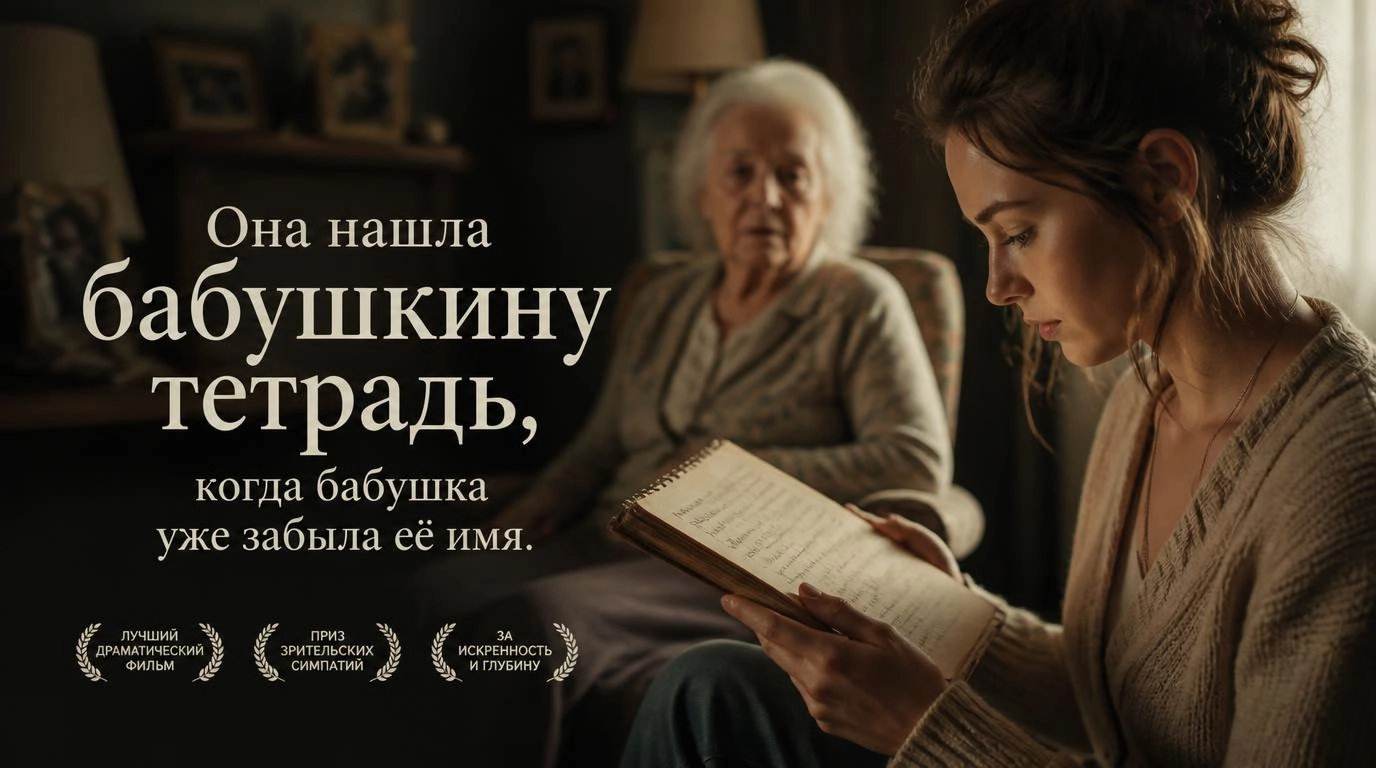 Она нашла бабушкину тетрадь, когда бабушка уже забыла её имя