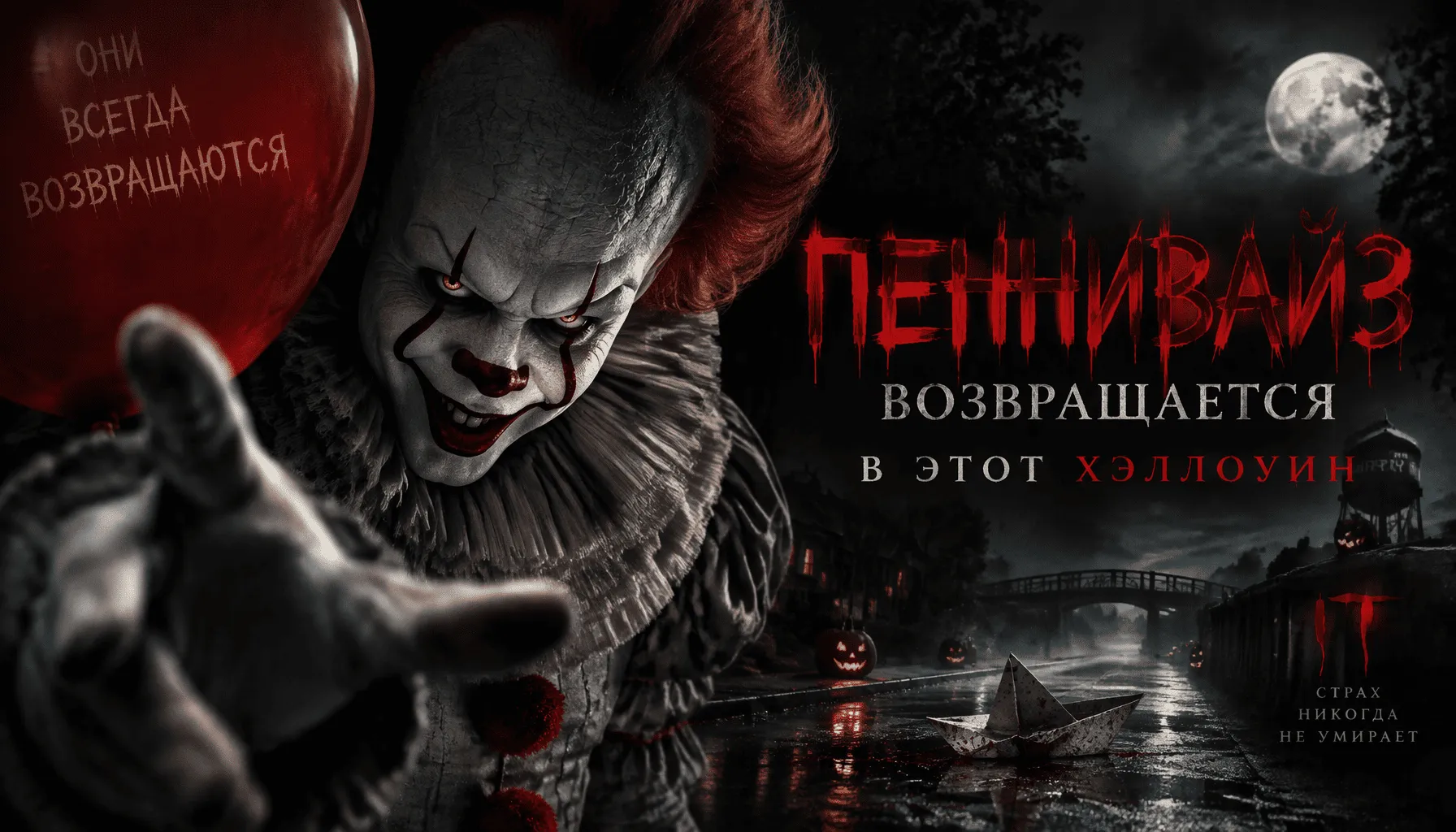 Пеннивайз возвращается в этот Хэллоуин