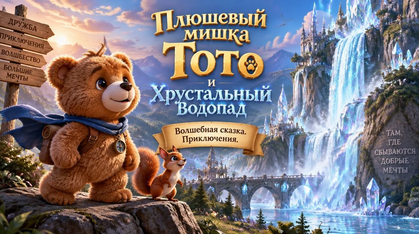 Плюшевый мишка Тото и Хрустальный Водопад