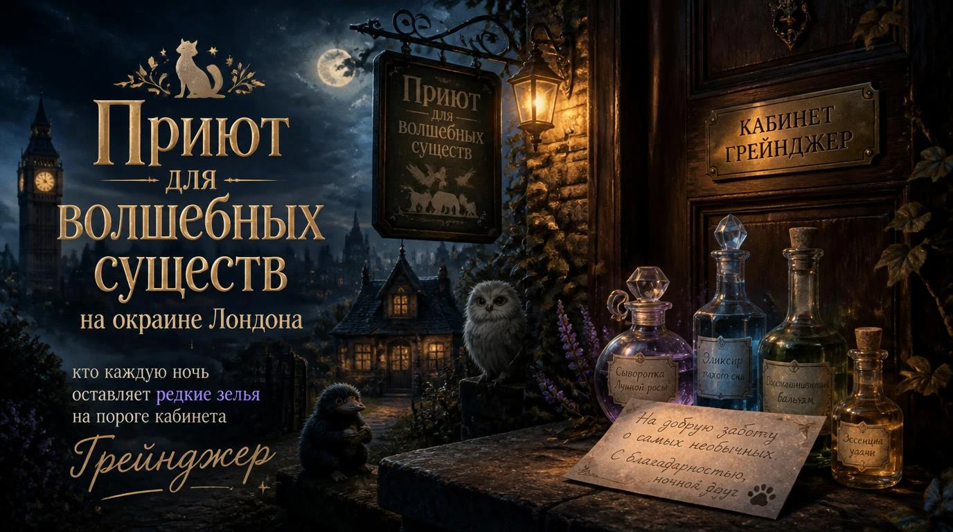 Приют для волшебных существ на окраине Лондона: кто каждую ночь оставляет зелья