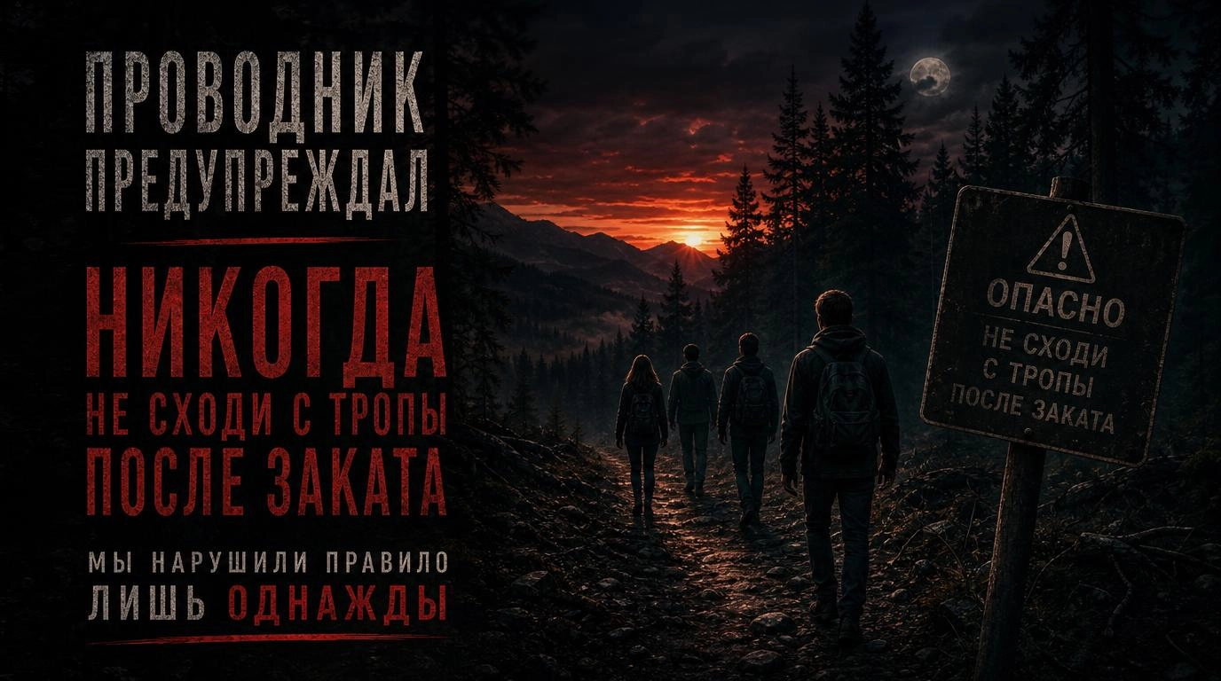 Проводник предупреждал: никогда не сходи с тропы после заката!