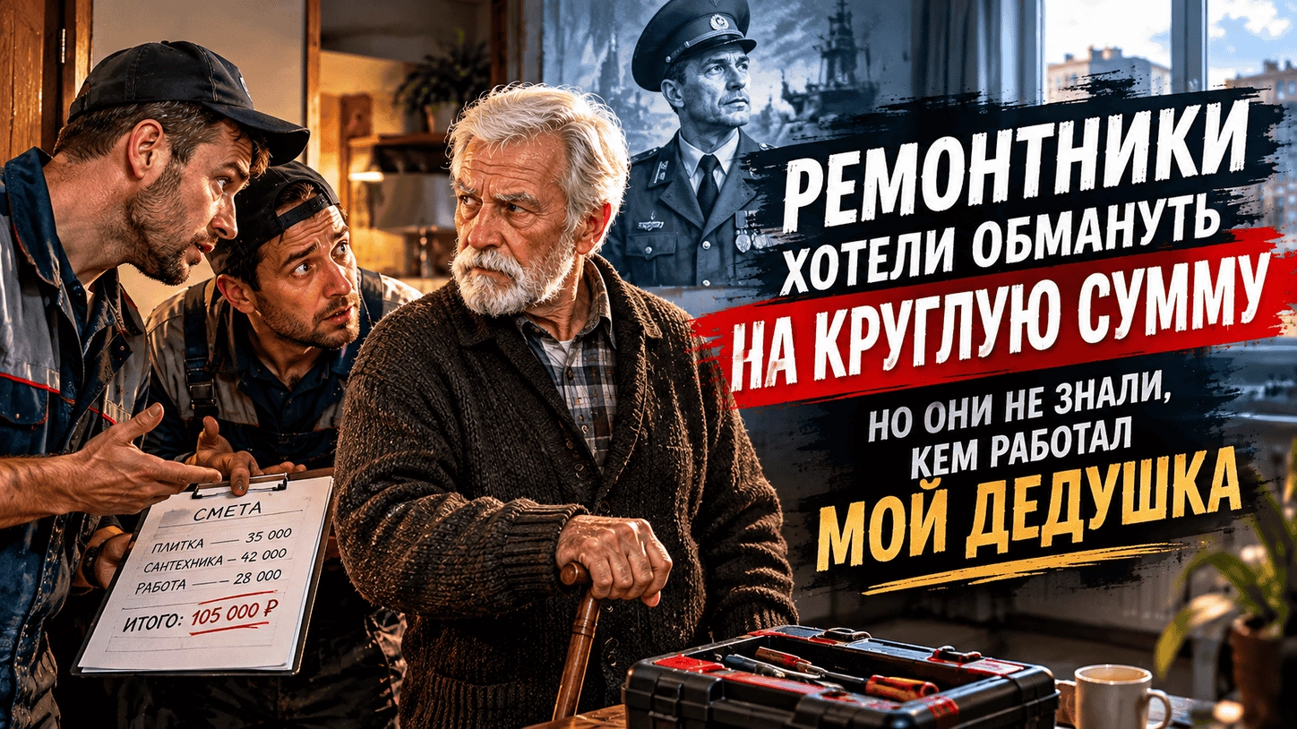 Ремонтники хотели обмануть на круглую сумму, но они не знали, кем работал мой дедушка