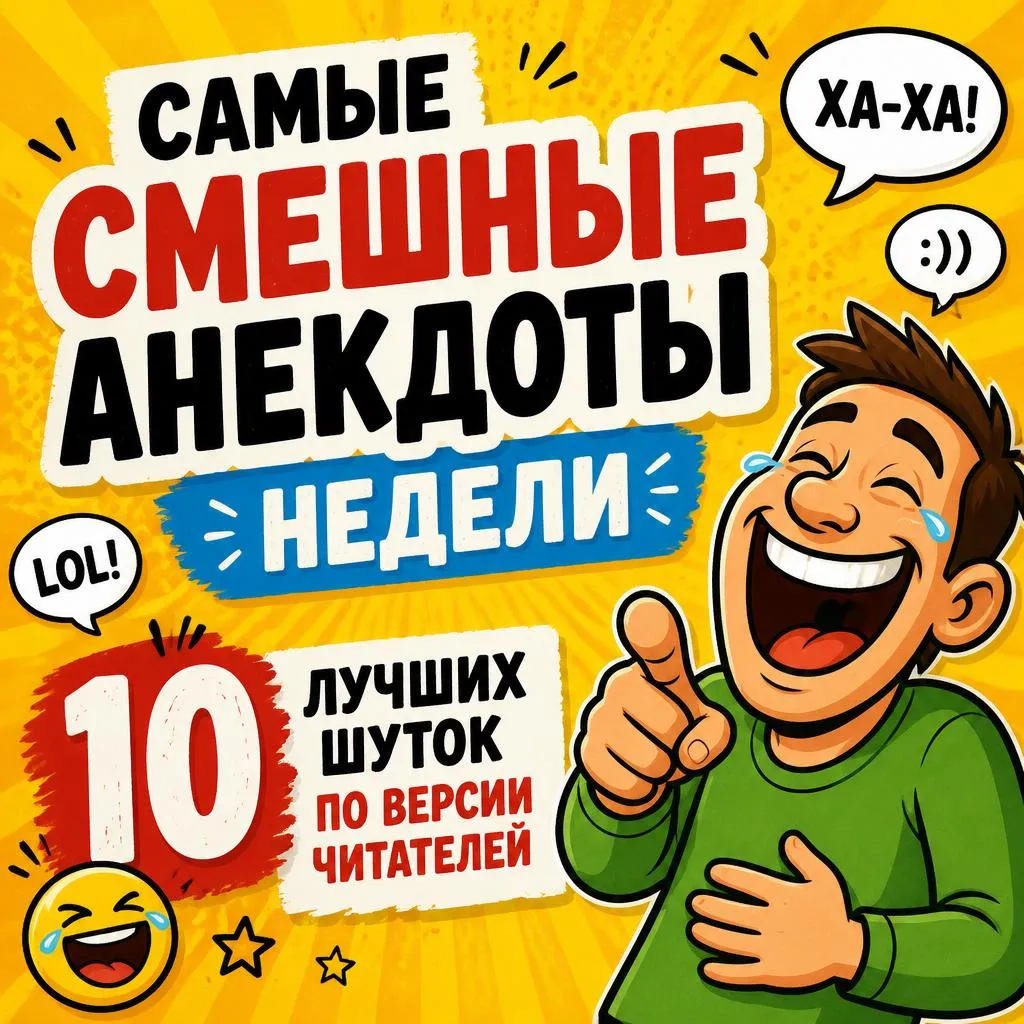 Самые смешные анекдоты недели: 10 лучших шуток по версии читателей